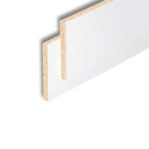 Kalusterungon sokkelilevy valkoinen melamiini