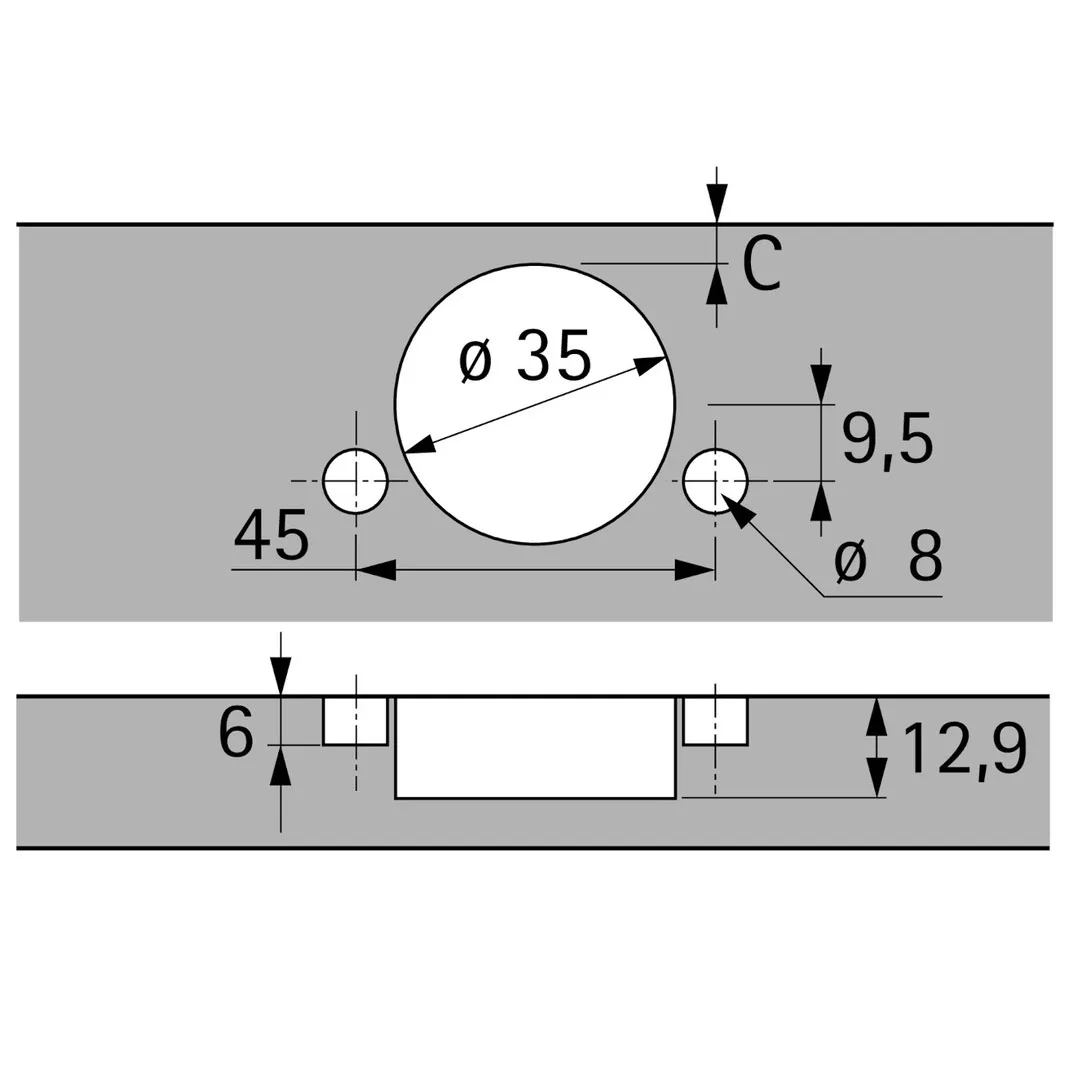 Hettich Sensys alakulmakaapin välisarana - Image 7