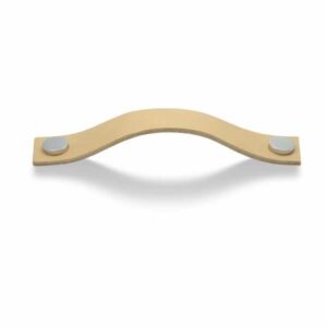 Leon 128 mm natur vaalea nahka/kromi