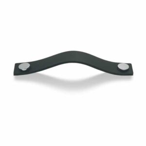 Leon 128mm musta nahka/kromi