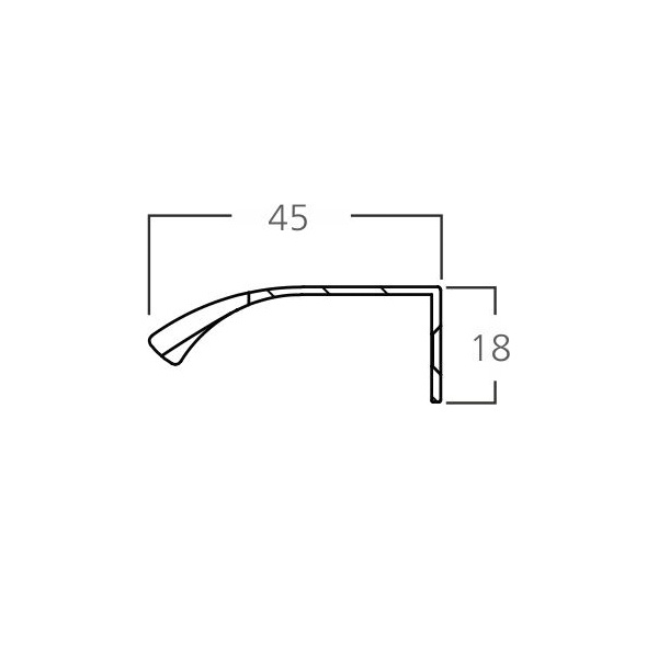 Rise profiilivedin 80 mm pronssi harjattu - Image 4