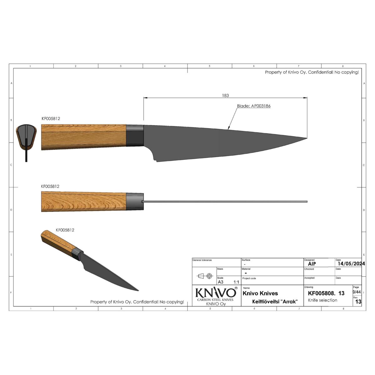 Keittiöveitsi Arrak - Image 4