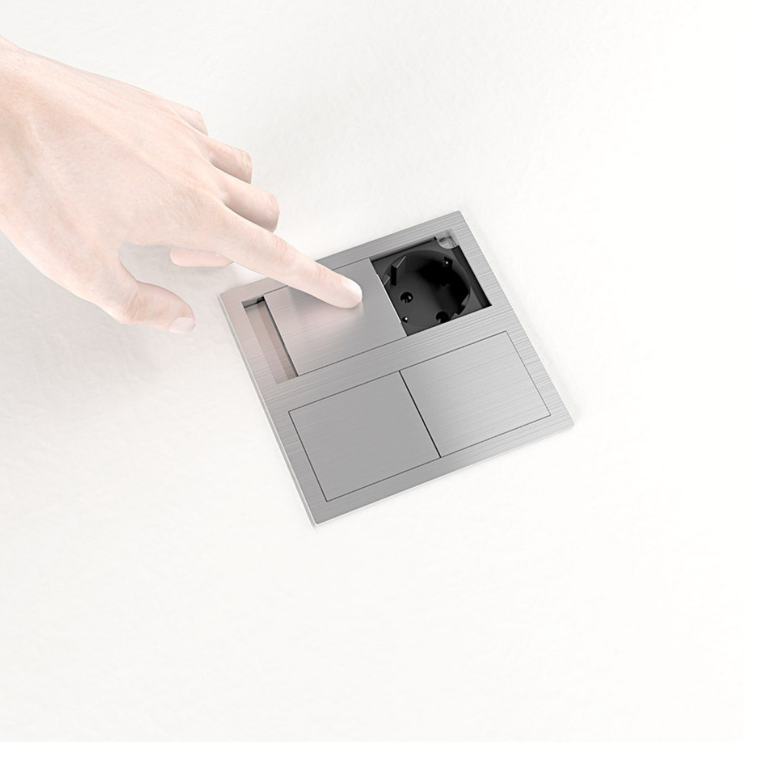 ruutu tasopistorasoa harjattu teräs